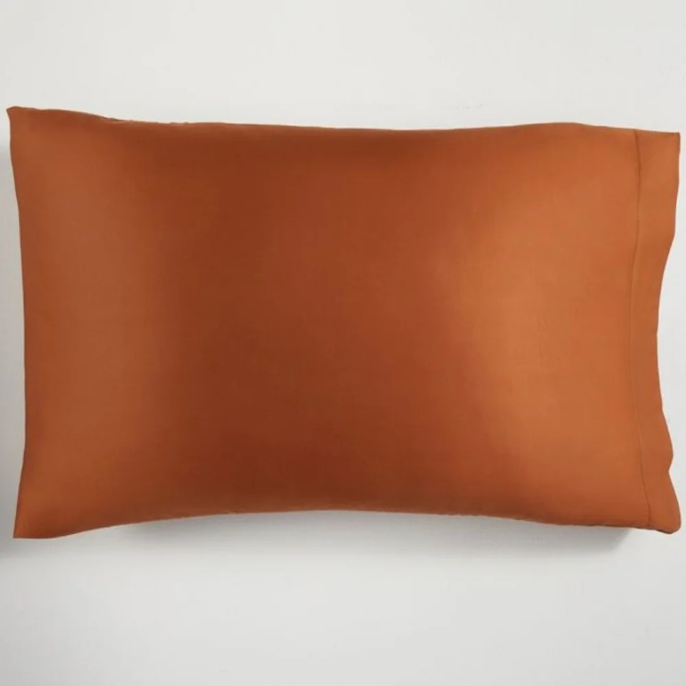 West Elm Silky TENCEL™ King Pillowcase, Retail Price $49.00US, Color Teracotta